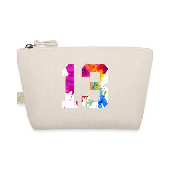 NUMBER 13 YEARS OLD 13TH BIRTHDAY - Organic Pouch - nature - Front