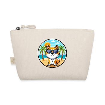 Hokkaido Hunderasse Cartoon Sonnenbrille Strand - Bio-Täschchen - Natur - Vorne