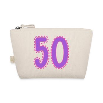 50. 50 YEARS. 50th ANNIVERSARY. 50TH ANNIVERSARY. - Organic Pouch - nature - Front