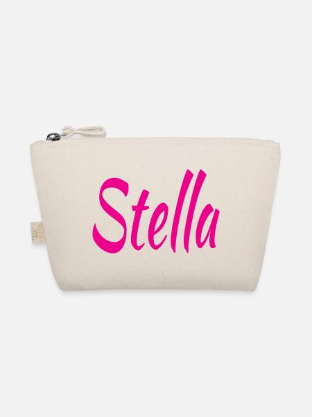 Stella Magenta Script - Bio-Täschchen - Natur