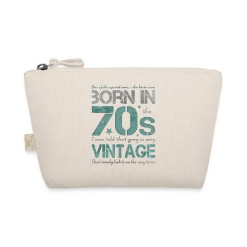 70s die Siebziger Jahre 70's 70er - Bio-Täschchen - Natur - Vorne