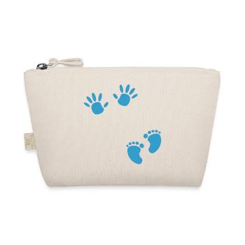 Grossesse empreinte main garçon bébé ventre - Trousse biologique - nature - Devant