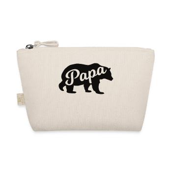 Vater Bär – Geschenk für Väter - Bio-Täschchen - Natur - Vorne