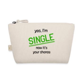 Yes, I'm Single - now it's your Chance - Bio-Täschchen - Natur - Vorne