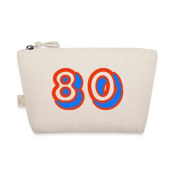 80. 80 JAHRE. 80-JÄHRIGES JUBILÄUM. 80. GEBURTSTAG. - Bio-Täschchen - Natur - Vorne