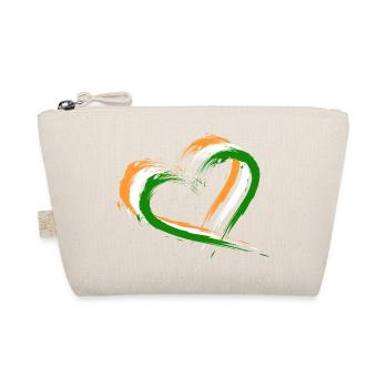 Herz Bürste Flagge Indien Design Neu Vektor Fahne - Bio-Täschchen - Natur - Vorne