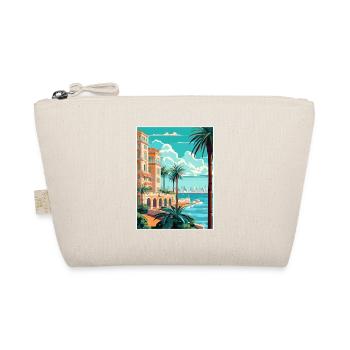 Cote D Azur Frankreich Vintage Reiseposter Souvenir - Bio-Täschchen - Natur - Vorne