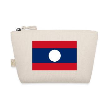 Flagge von Laos - Bio-Täschchen - Natur - Vorne