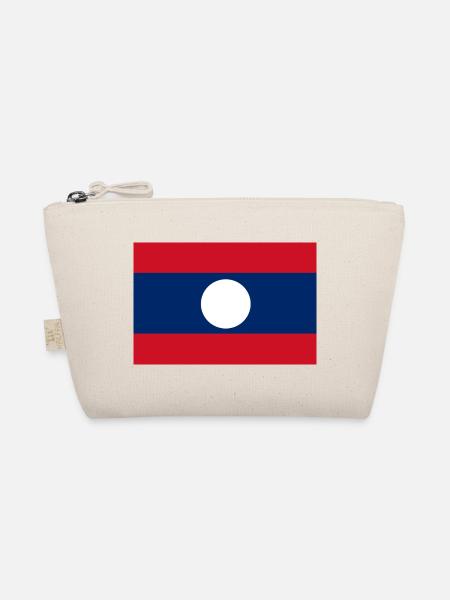 Flagge von Laos - Bio-Täschchen - Natur