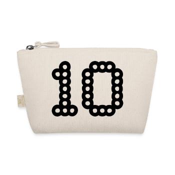 10. 10 YEARS. 10th ANNIVERSARY. 10 YEAR ANNIVERSARY. - Organic Pouch - nature - Front