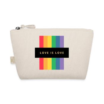 Liebe in allen Farben! LGBTQ+ - Bio-Täschchen - Natur - Vorne