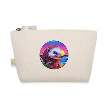 Igel Buntes Aquarell Cartoon Kawaii Tier - Bio-Täschchen - Natur - Vorne