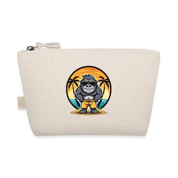 Gorilla Lustige Cartoon Sommer Strand Sonnenbrille Cool - Bio-Täschchen - Natur - Vorne