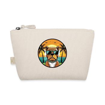 Bordeauxdogge Hunderasse Cartoon Sonnenbrille Strand - Bio-Täschchen - Natur - Vorne