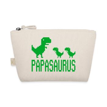 Papa Père Papasaurus rétro - Trousse biologique - nature - Devant