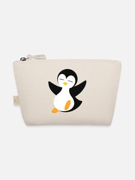 Pinguin - Bio-Täschchen - Natur