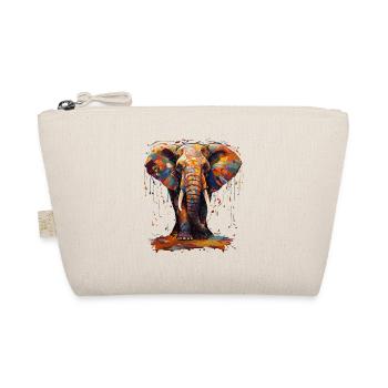 Elephant farbenfroh - Bio-Täschchen - Natur - Vorne