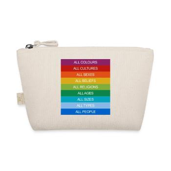 Tolerance Equality Inclusion Tolerance Pride Queer - Organic Pouch - nature - Front