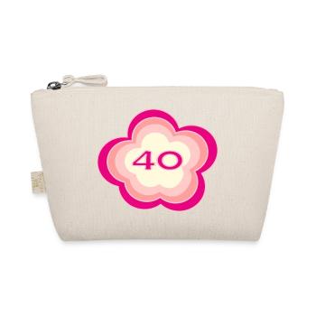 40 JAHRE. 40-JÄHRIGES JUBILÄUM. GEBURTSTAG 40 JAHRE. 40 - Bio-Täschchen - Natur - Vorne