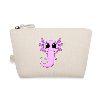 Axolotl Peace Zeichen - Bio-Täschchen - Natur - Vorne