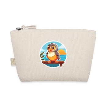 Kuckuck lustige Karikatur Kawaii Strand Illustration - Bio-Täschchen - Natur - Vorne