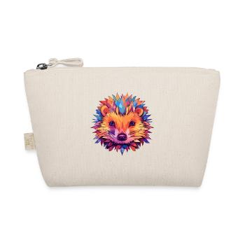 Igel Buntes Aquarell Cartoon Kawaii Tier - Bio-Täschchen - Natur - Vorne
