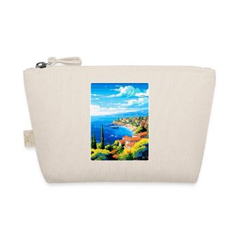 Côte d Azur Frankreich Vintage Reiseplakat Souvenir - Bio-Täschchen - Natur - Vorne