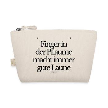 Finger in der Pflaume - Bio-Täschchen - Natur - Vorne