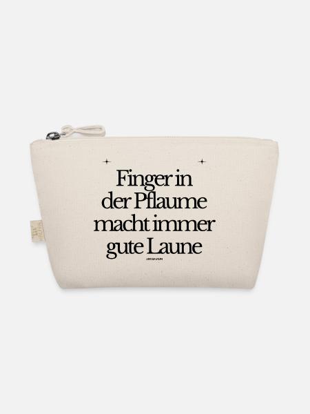 Finger in der Pflaume - Bio-Täschchen - Natur