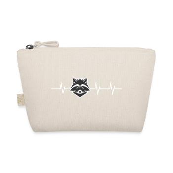 Heartbeat Racoon - Bio-Täschchen - Natur - Vorne