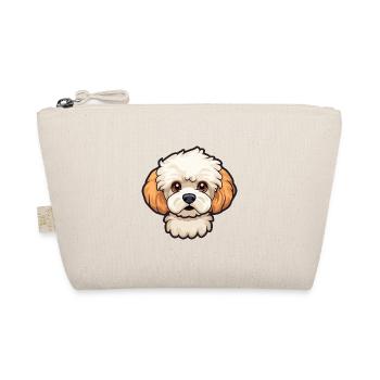 Maltipoo Hunderasse Cartoon Kawaii Illustration - Bio-Täschchen - Natur - Vorne