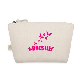 doeslief all in pink with heaps of butterflies - Organic Pouch - nature - Front