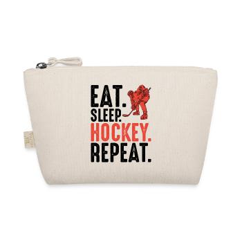 Silhouette du joueur de hockey rouge - Trousse biologique - nature - Devant
