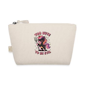 Too Cute To Be Evil - Organic Pouch - nature - Front