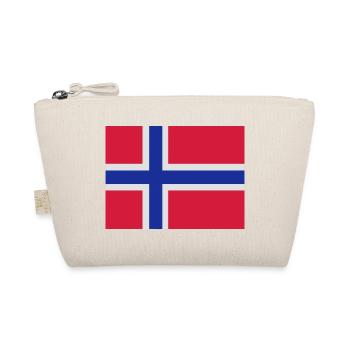Norwegische Flagge - Bio-Täschchen - Natur - Vorne