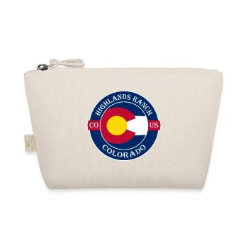 Highlands Ranch Colorado Flagge USA Souvenir Logo - Bio-Täschchen - Natur - Vorne