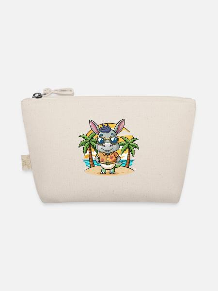 Esel Lustige Cartoon Sommer Strand Sonnenbrille - Bio-Täschchen - Natur