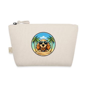 Norfolk Spaniel Hunderasse Cartoon Sonnenbrille Strand - Bio-Täschchen - Natur - Vorne