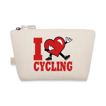Ich liebe Radfahren, Radfahren, Radfahren, Radfahren - Bio-Täschchen - Natur - Vorne