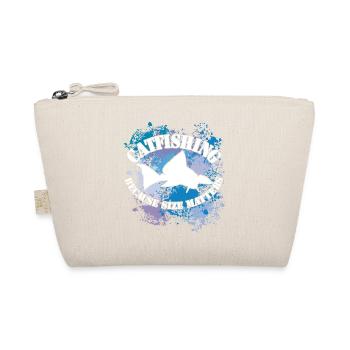 Silhouette de poisson-chat Wels Waller et taches de couleur - Trousse biologique - nature - Devant