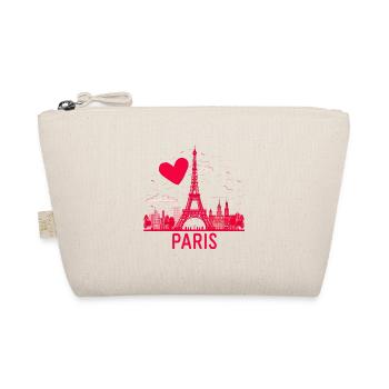 Ich mag das minimalistische Paris - Bio-Täschchen - Natur - Vorne