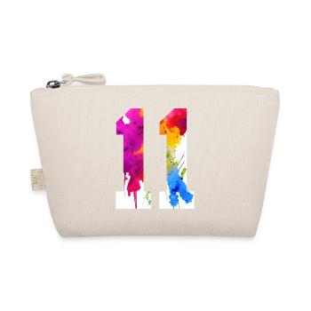 NUMBER 11 YEARS OLD 11TH BIRTHDAY - Organic Pouch - nature - Front