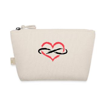 Herz Symbol Unendlich Endlos Liebe - Bio-Täschchen - Natur - Vorne