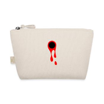 Schüsse und Blut Blutfleck Symbol Schusswunde - Bio-Täschchen - Natur - Vorne