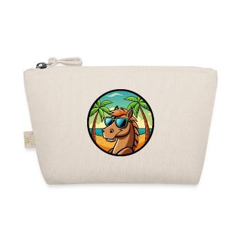 Cheval Drôle Dessin Animé Plage D’été Lunettes De Soleil Cool - Trousse biologique - nature - Devant