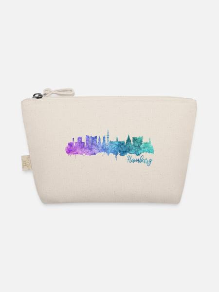 Hamburg Skyline - Bio-Täschchen - Natur