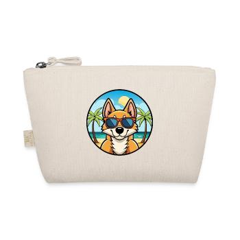 Chilenische Foxterrier Hunderasse Cartoon Sonnenbrille - Bio-Täschchen - Natur - Vorne