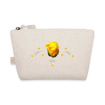 Rosen gelbe Rose - Bio-Täschchen - Natur - Vorne