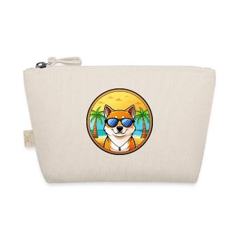 Shih Poo Hunderasse Cartoon Sonnenbrille Strand - Bio-Täschchen - Natur - Vorne