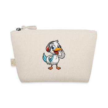 Pelican Funny Cartoon Character Musique de casque - Trousse biologique - nature - Devant